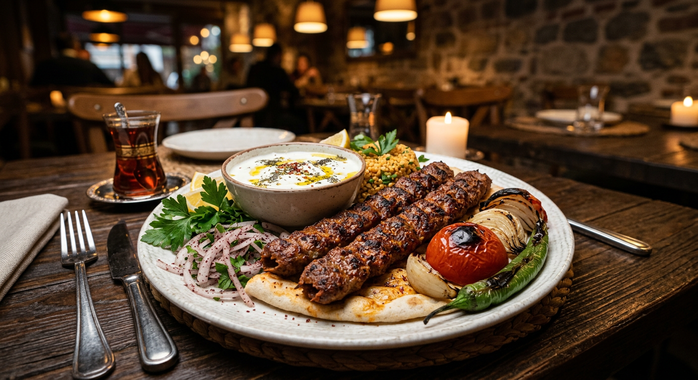 Adana Kebab mit Joghurt